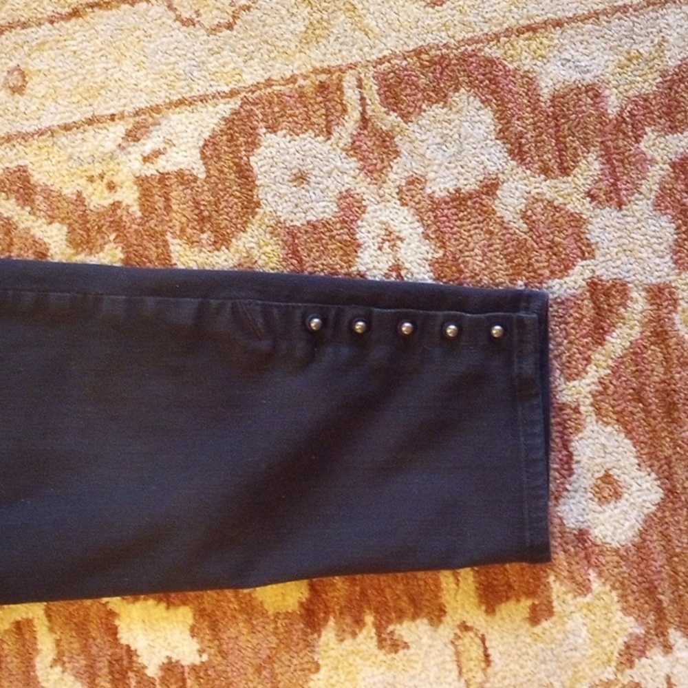 Chico's Black Studded Ankle Pants - Picture 6 of 9